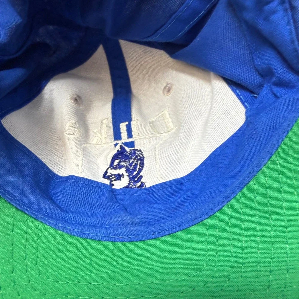 Vintage Duke Blue Devils Snapback Hat Twins Enterprise Blue Grey Mens Cap NCAA